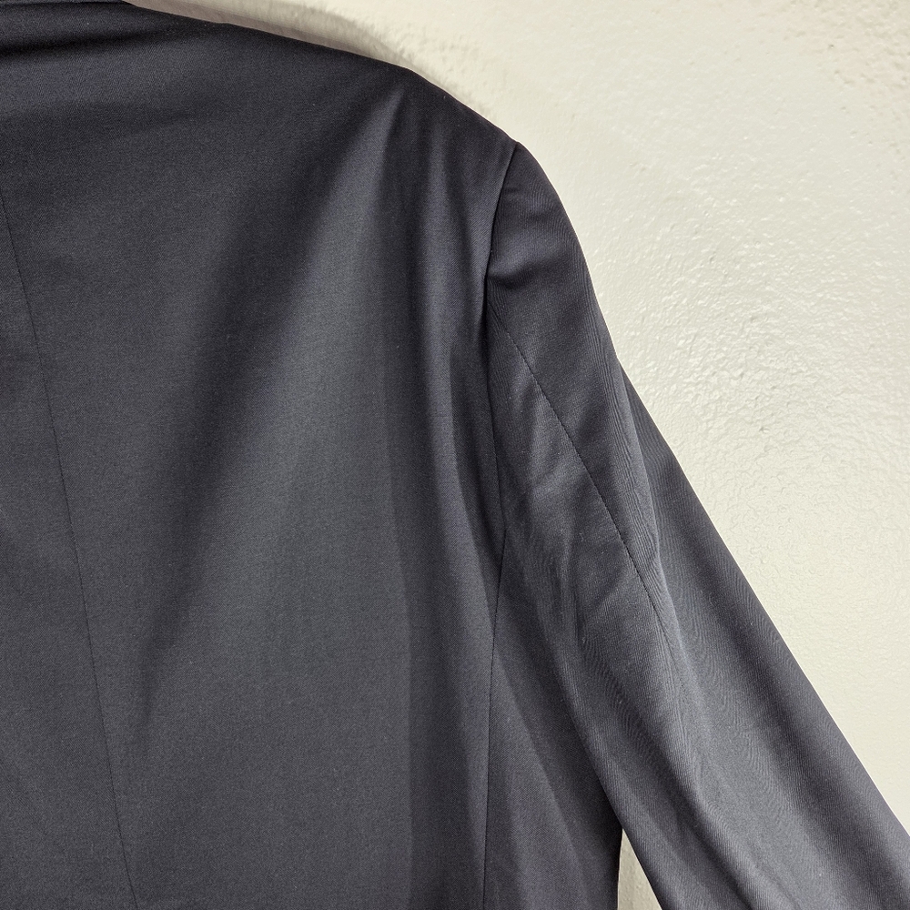 H. Freeman & Son 42 Navy Blue Sport Coat Blazer Jacket Solid 100% Wool - Picture 9 of 16